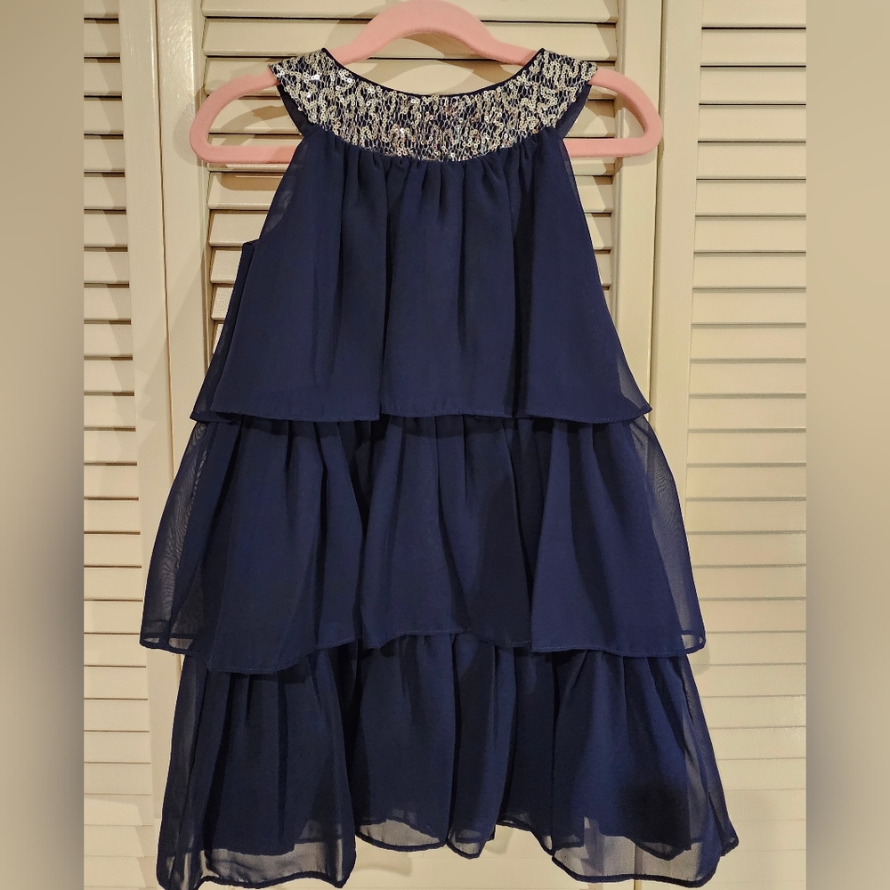 Sweet Kids Girls Triple Tiered Chiffon Dress
